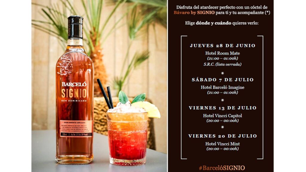 Ron Barceló Signio presenta la receta para disfrutar del atardecer perfecto