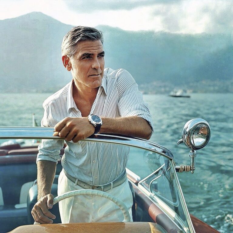 George Clooney en una campaña para Omega en 2015.