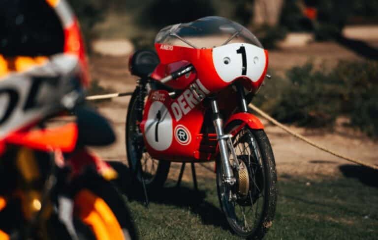 Motocicleta de competición en la pasada edición del evento.