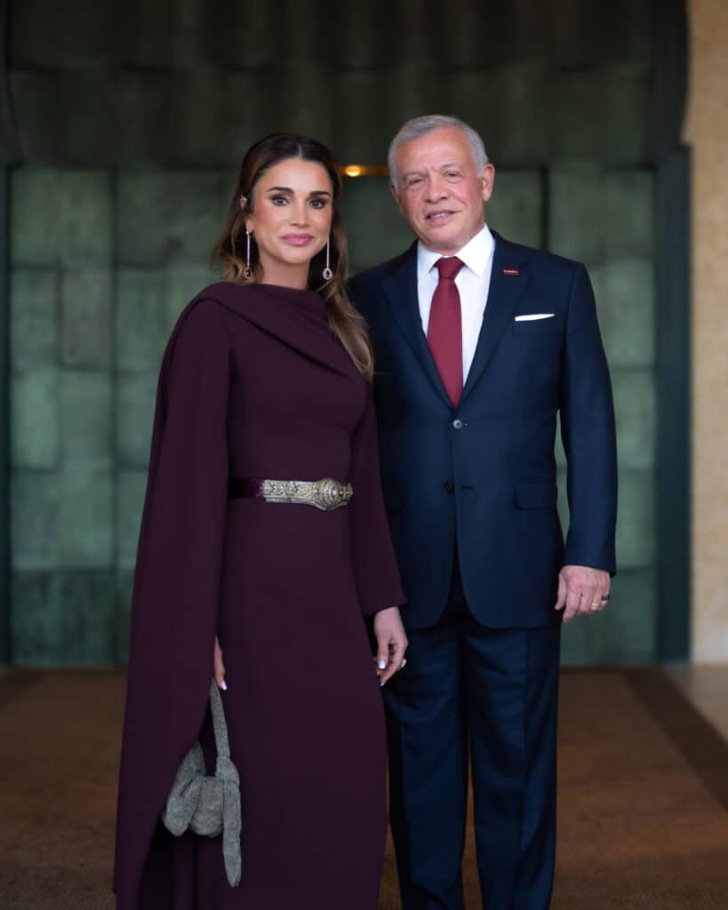 La reina Rania de Jordania y Abdalá II