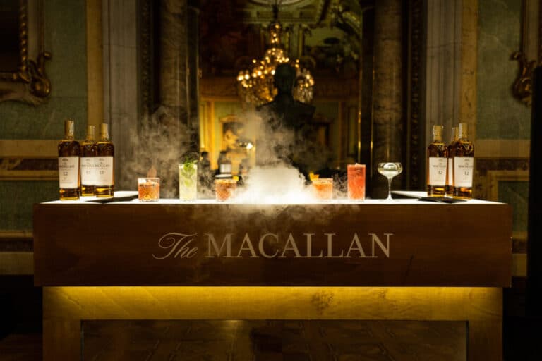 Aspecto de la barra de The Macallan en el evento realizado en el Casino de Madrid.
