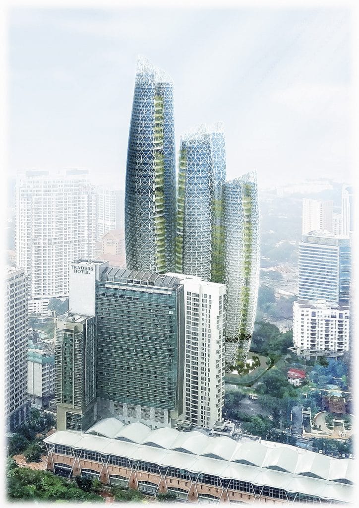 Proyecto para el complejo de las Durian Tower, en Kuala Lumpur (Malasia).