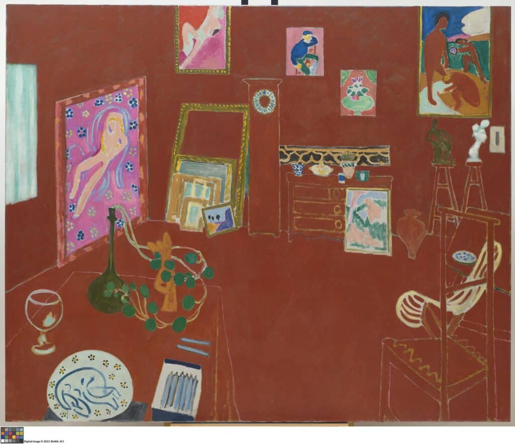 Cuadro El Estudio Rojo, de Henri Matisse.