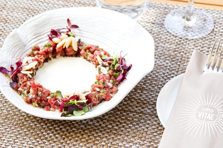 Tartar de atún del Mediterráneo, diseñado por el chef Nandu Jubany.