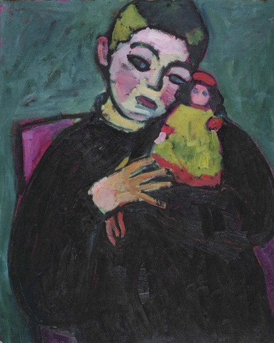 ´Niño con muñeca´ (1910), de Alexej von Jawlensky, presente en la exposición en Madrid.