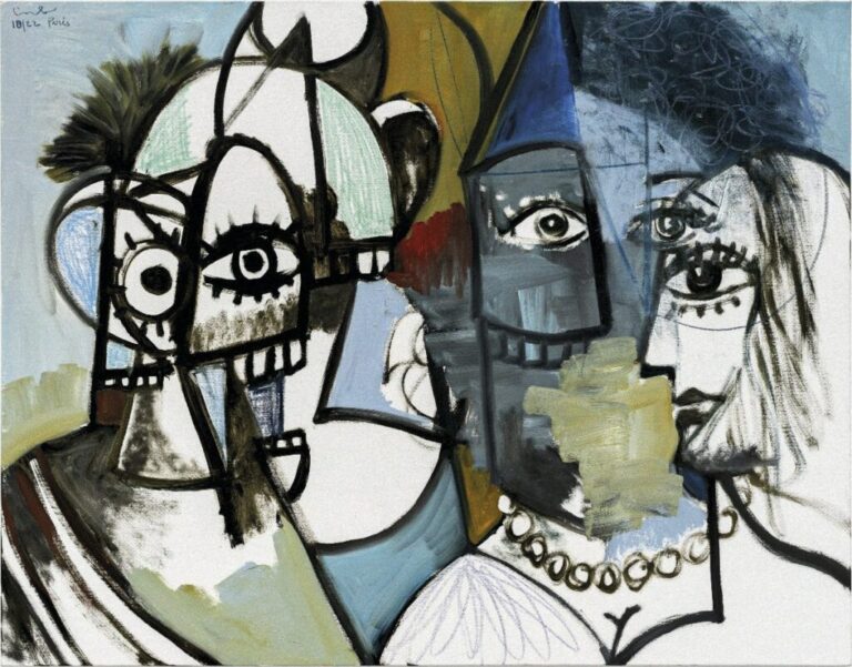 Obra de George Condo, en el Museo Picasso, Málaga.