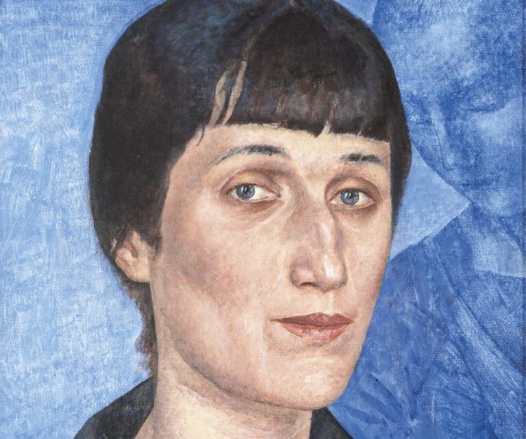 Anna Akhmatova, obra del pintor ruso Kuzma Petrov-Vodkin (1922).