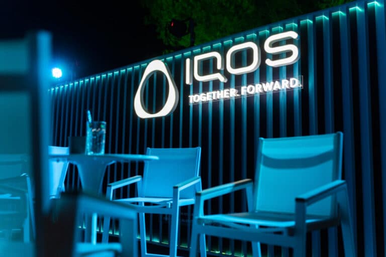 Palco reservado a los usuarios de IQOS en Starlite Catalana Occidente 2022.