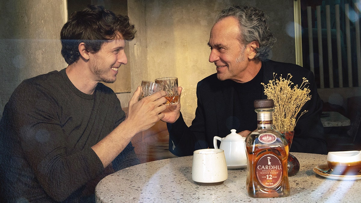 Cardhu se une a Jose Coronado y su hijo Nicolás para reinventar la experiencia del whisky