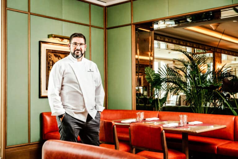El chef Dani García en Dani Brasserie, el restaurante que dirige en el hotel Four Seasons de Madrid. 