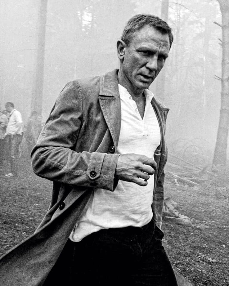 Daniel Craig en un momento del rodaje de la película ´Sin tiempo para morir´.
