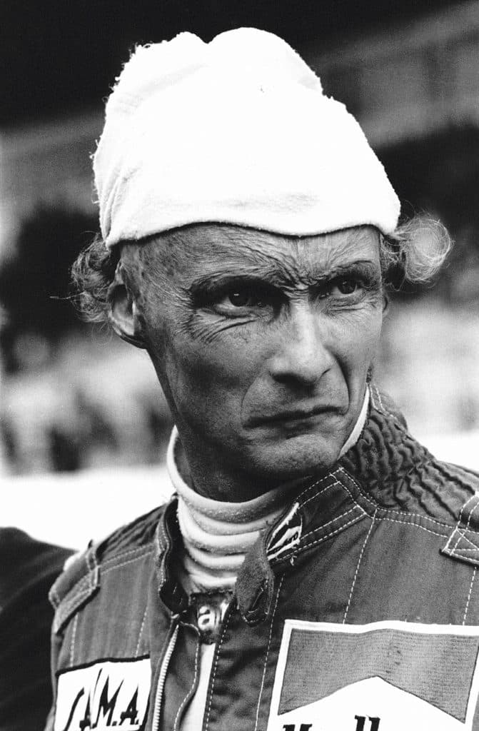 Niki Lauda. Fotografía de Hulton/Archive (1980).