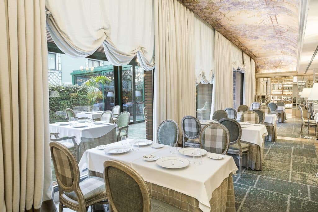 Detalle del restaurante del Majestic Hotel & Spa Barcelona.