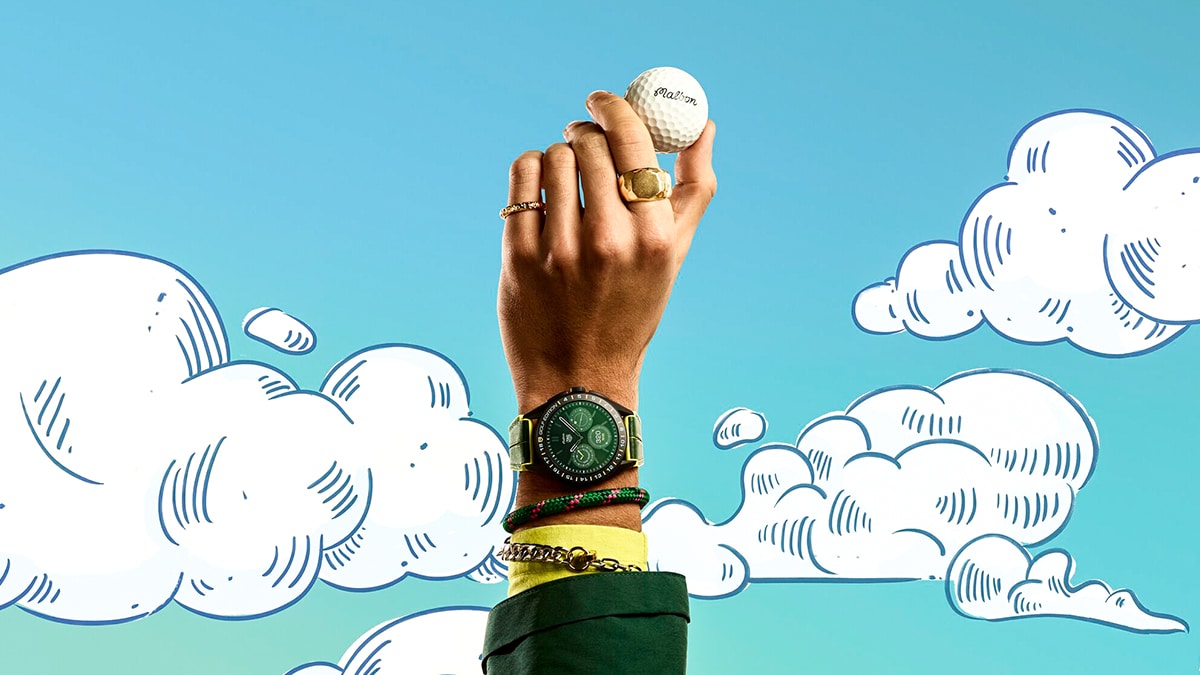 Este nuevo reloj salpica de color el mundo del golf
