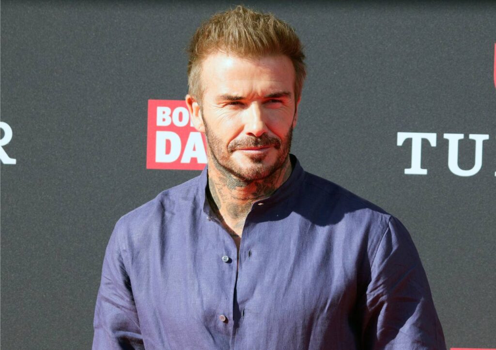 David Beckham durante sus vacaciones