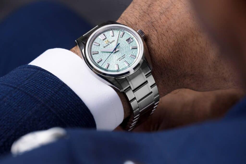 Grand Seiko Evolution 9 Hi Beat 36000 80 Hours SLGH021 wrist