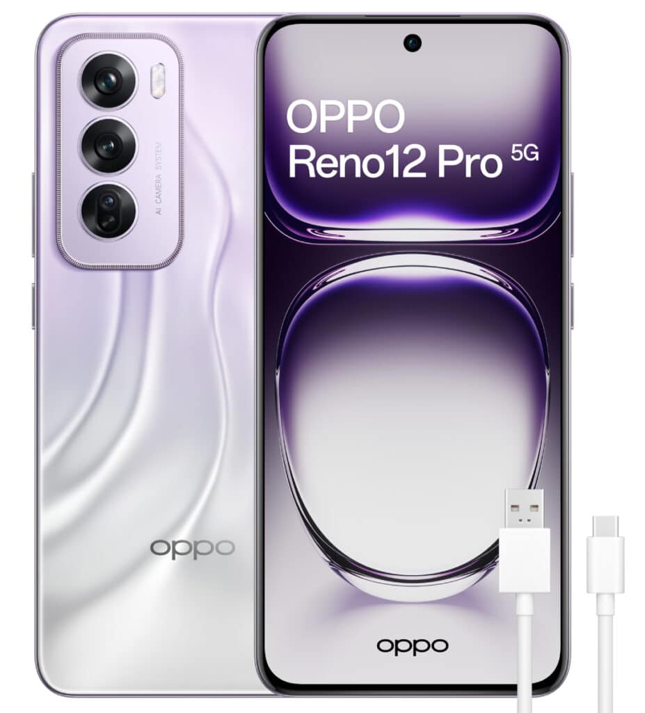 OPPO Reno12 Pro 5G, Nebula Silver.