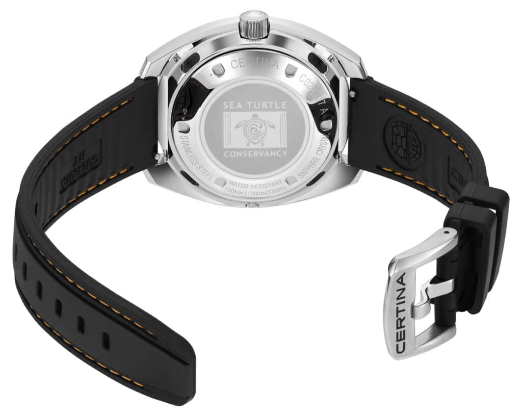 El reloj DS SUPER PH1000M STC de Certina apoya a la Sea Turtle Conservancy.