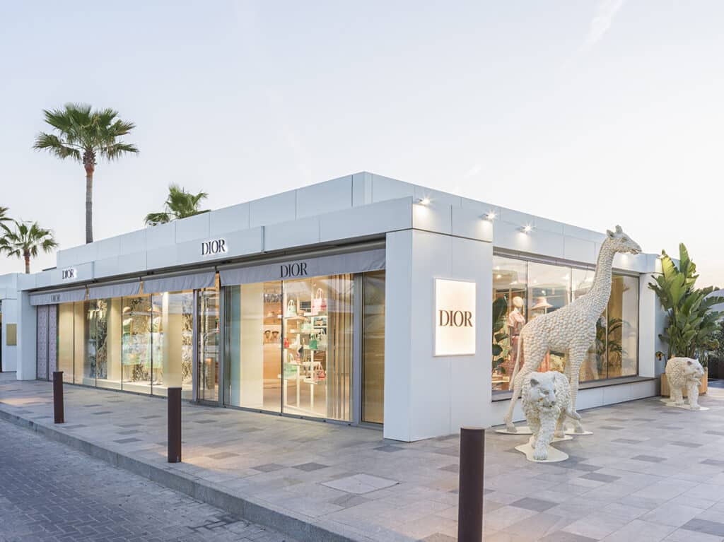 Pop-up de Dior en La Marina de Ibiza 2024.