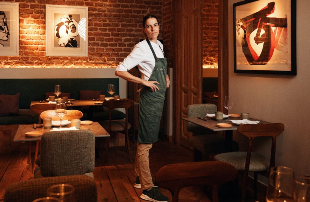 Lucía Grávalos, en su restaurante Desborre.