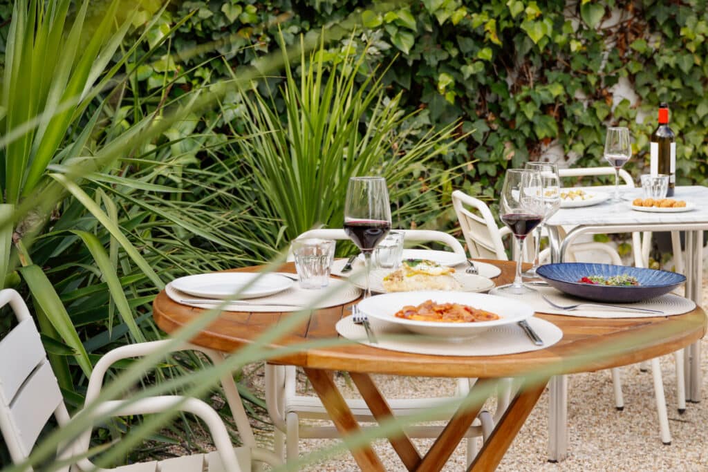 Terraza del restaurante Las Margaritas.