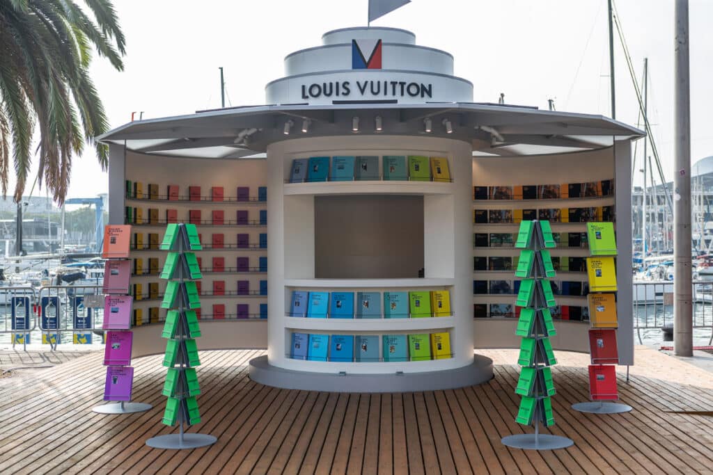 Quiosco de Louis Vuitton en la 37º America’s Cup de Barcelona.