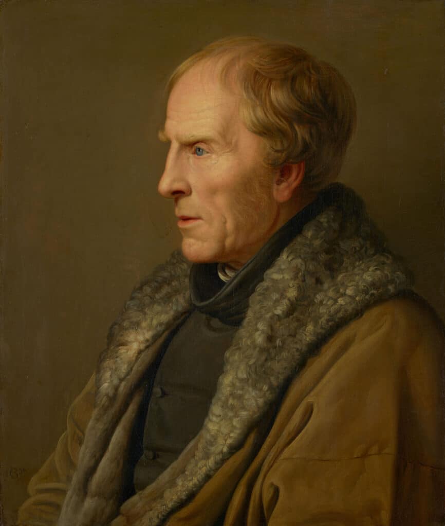 Portrait of the painter Caspar David Friedrich, 1836, de Carl Johann Baehr.