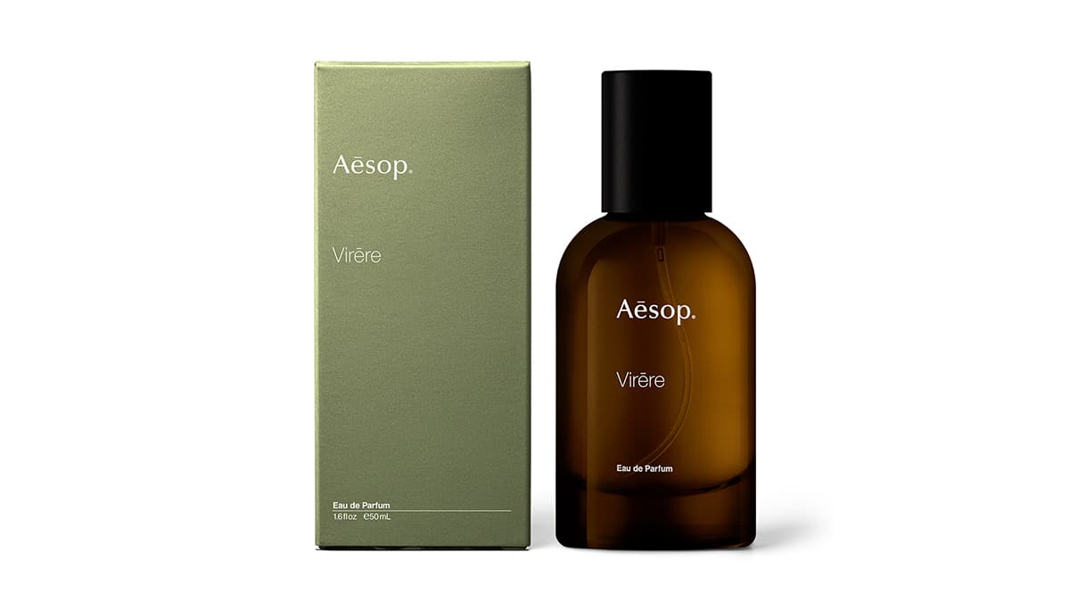 Vuelta al verano con la nueva fragancia de Aesop 1 Virēre Eau de Parfum, la nueva fragancia de Aesop.