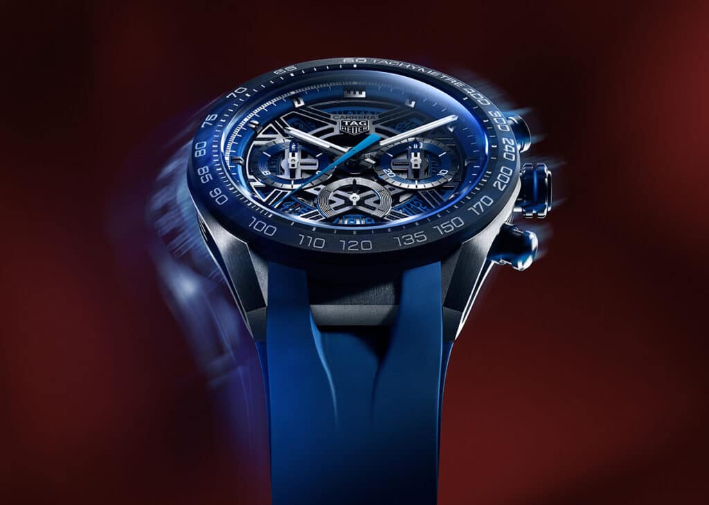 TAG Heuer Carrera Chronograph Extreme Sport en azul.