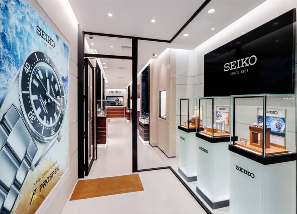 Primera tienda de Seiko en Barcelona.