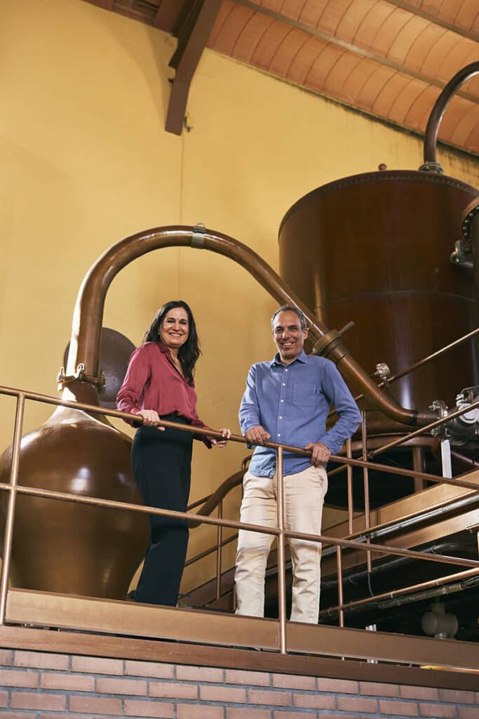 Virginia Martín, Master Distiller de Osborne , junto a Marcos Alguacil, Master blender de 1866 Masters´ Edition.