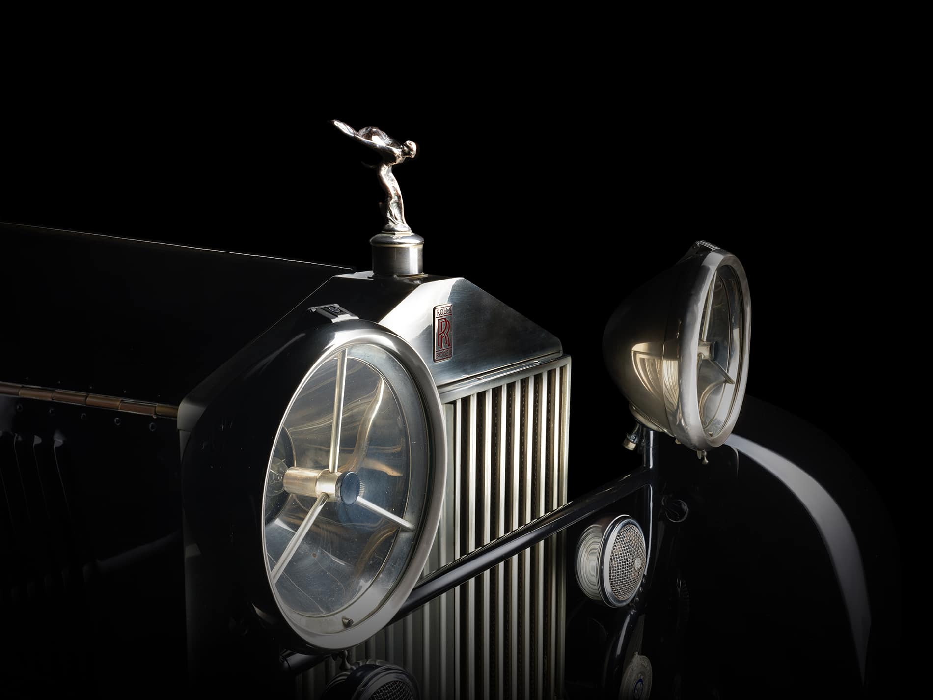 Detalle de un Rolls-Royce Phantom I de la colección de Alberto de Mónaco.