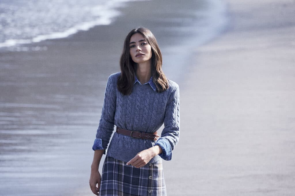 Rocío Crusset en la campaña de Lloyd's de El Corte Inglés Otoño/Invierno 2024.