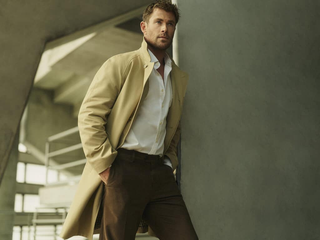 Chris Hemsworth para la campaña de otoño 2024 de Emidio Tucci.