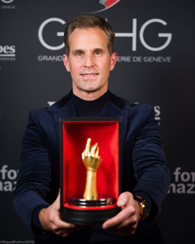 Christoph Grainger-Her, CEO de IWC Schaffhausen, ganador de la Aguja de Oro 2024.