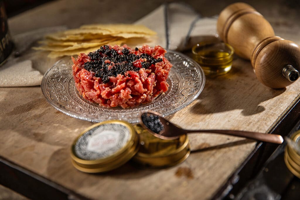 Edición limitada Steak Tartar Oro de La Finca Jiménez Barbero.