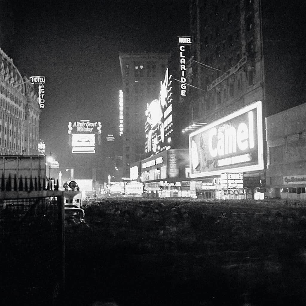 Nochevieja en Time Square en 1941.