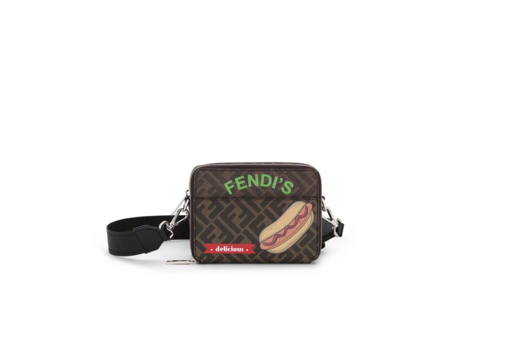 Pizzas, hotdogs y sushi en la divertida (y lujosa) colección de bolsos de Fendi 2 7M0357 ATFN F1QCN