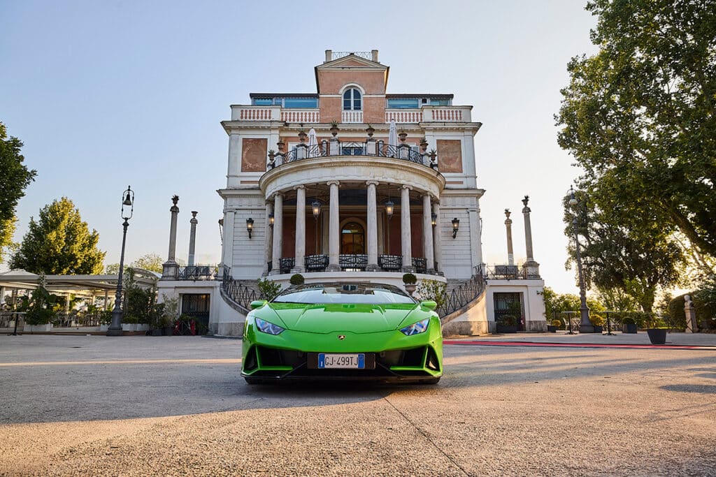 Lamborghini Huracán en el  Anantara Concorso Roma.