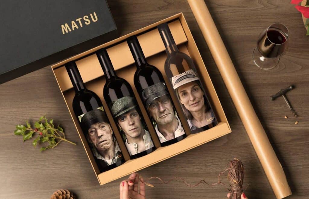 Estuche de Bodegas Matsu para Navidad 2024.