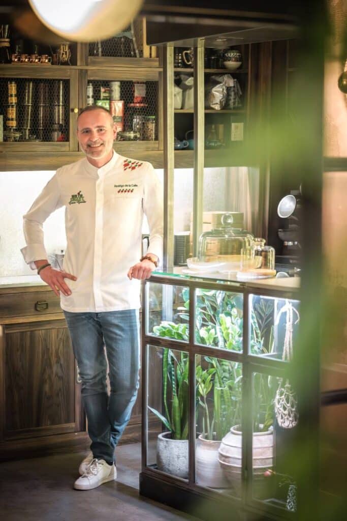 Rodrigo de la calle, chef del restaurante El Invernadero.