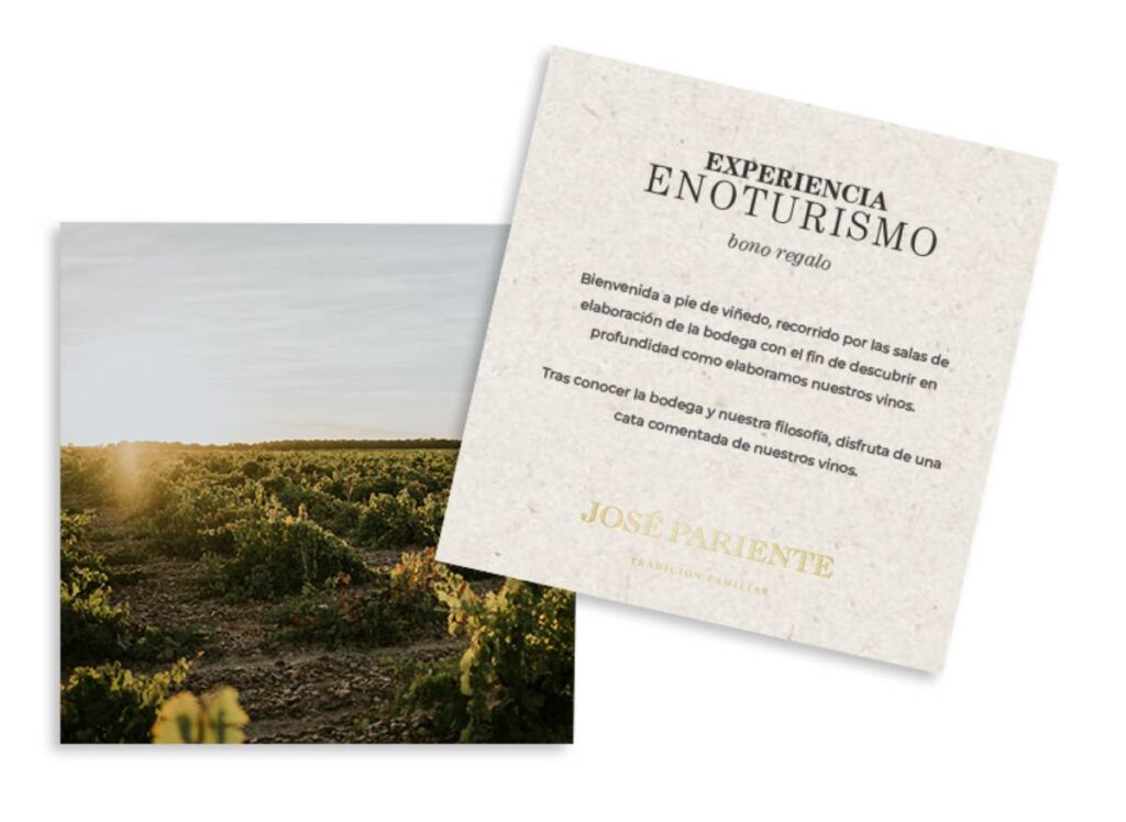 Estuche de Vinos & Experiencia Enoturismo de Bodegas José Pariente.