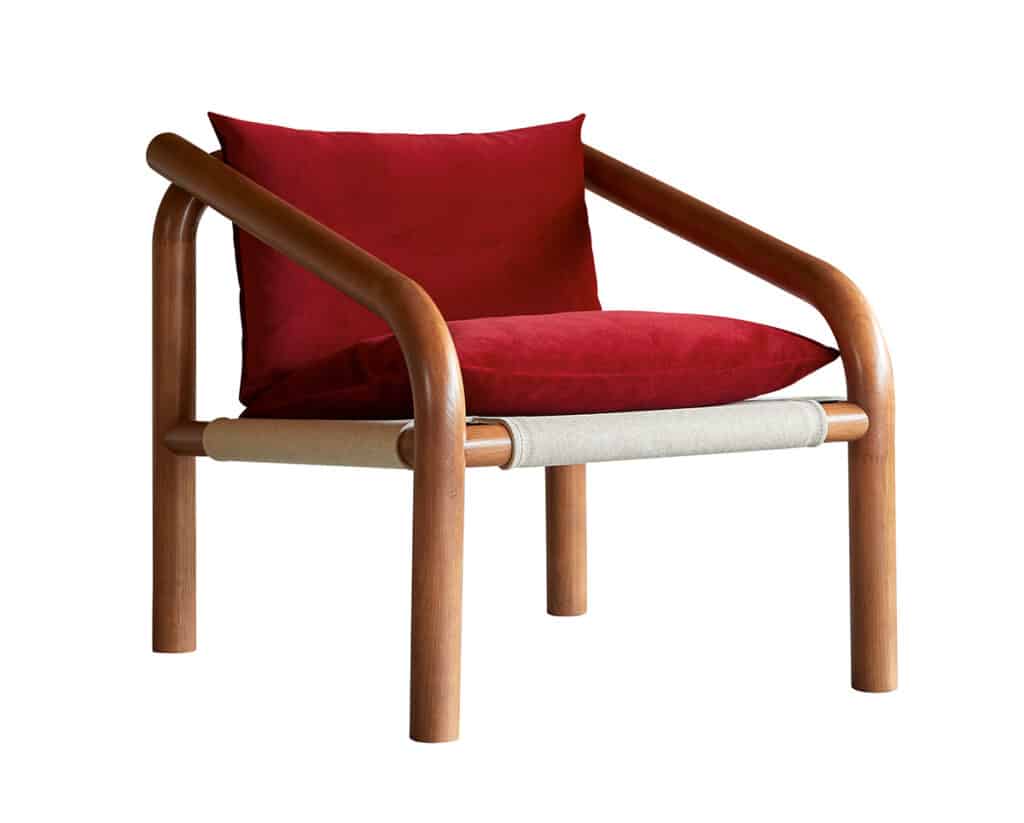 Sillón de la colección de Charlotte Juillard para Tikamoon y la Ópera Nacional de París.