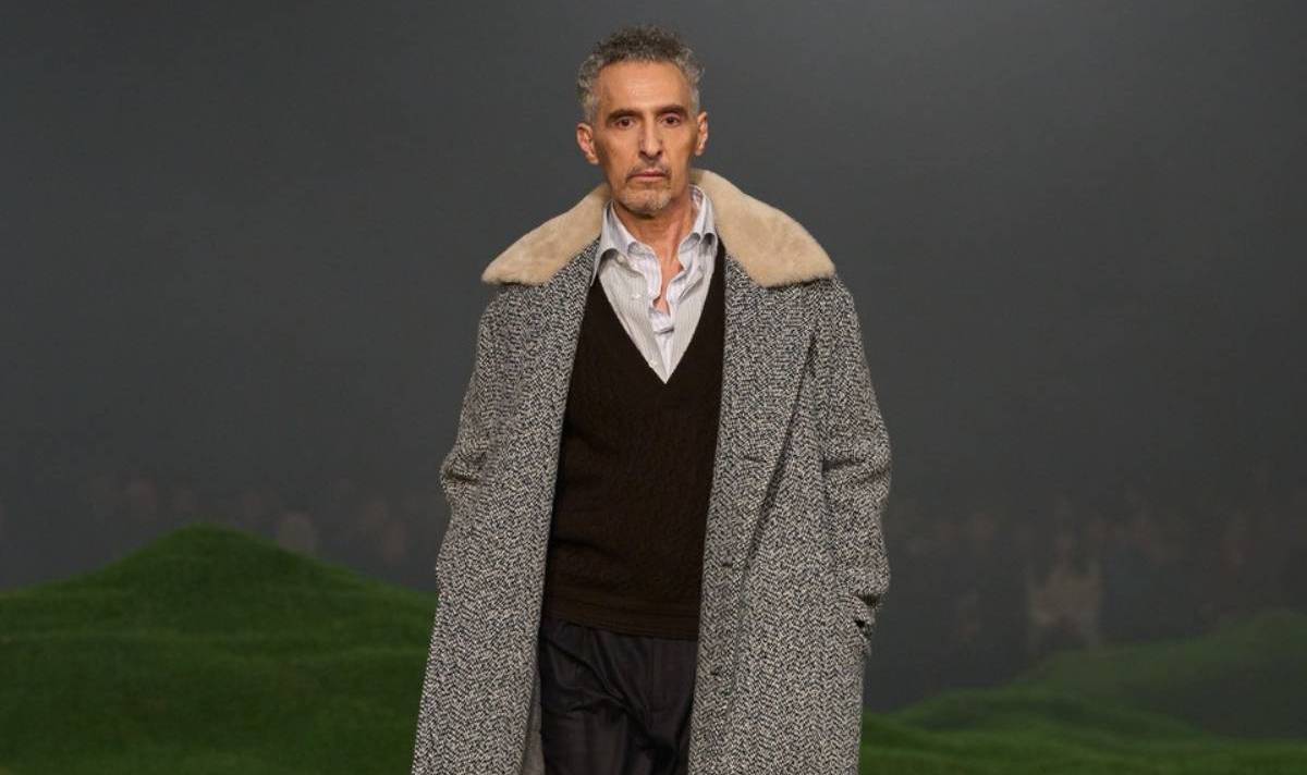 John Turturro walkes the ZEGNA WINTER 2025 Fashion Show