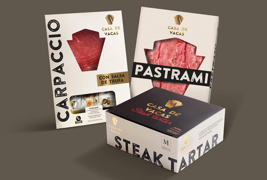 Productos de Casa de Vacas nombrados Sabor del Año: Steak Tartar marinado, el Patrami y el Carpaccio con salsa de trufa.
