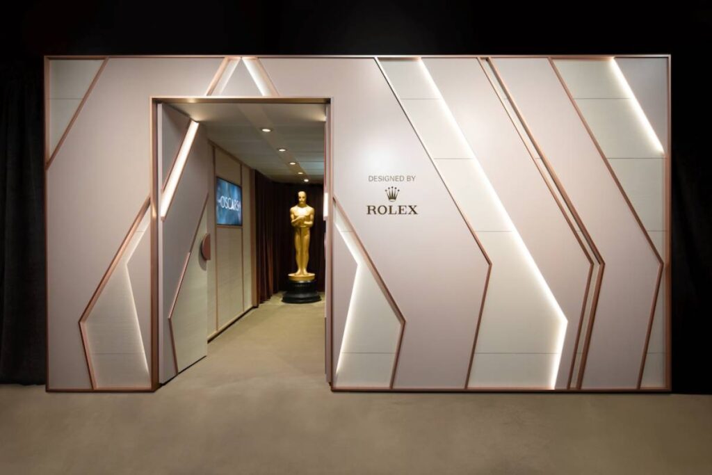 Greenroom de los Oscar diseñado por Rolex.