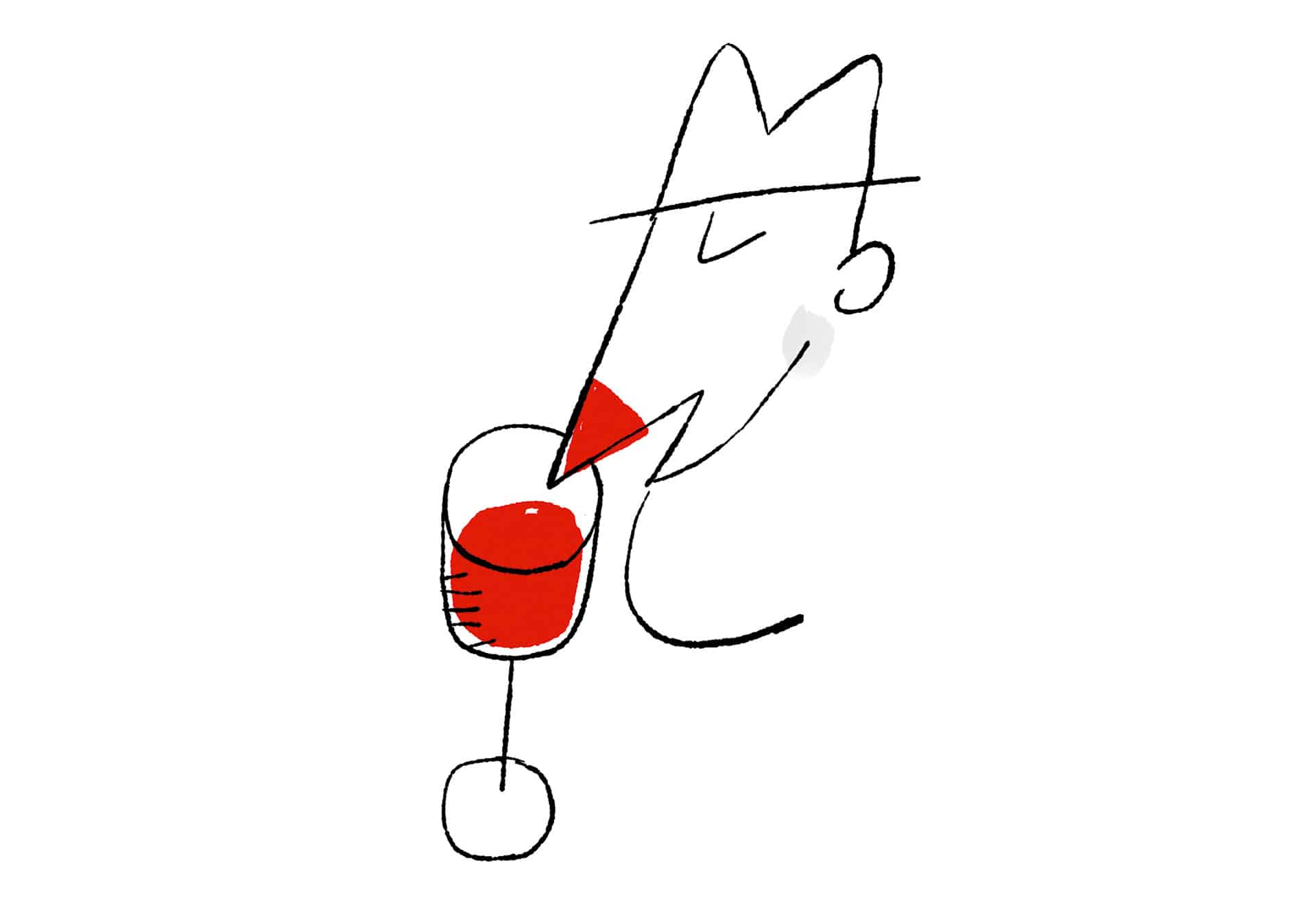 Bocados de actualidad: las tendencias foodies que dominan 2025 1 Hombre bebiendo vino. Ilustración Del Hambre.