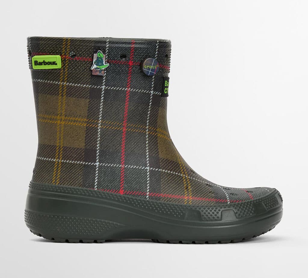 Bota de agua Barbour x Crocs.