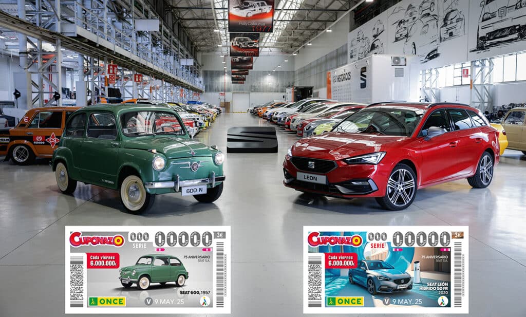 ONCE lanza una edición especial de su 'Cuponazo' junto a SEAT.