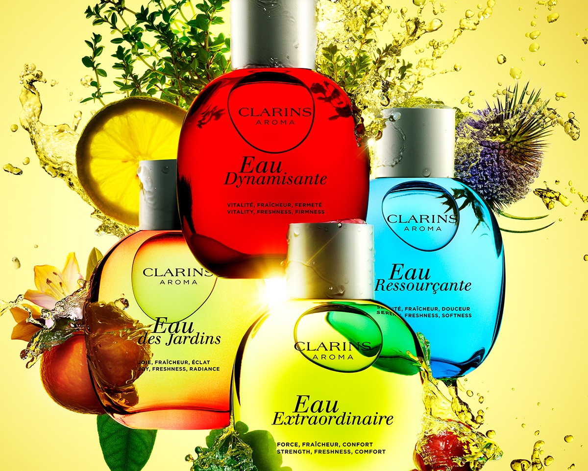 Clarins lanza sus aguas de tratamiento: fragancias naturales que revitalizan 1 Aguas de tratamiento Clarins.